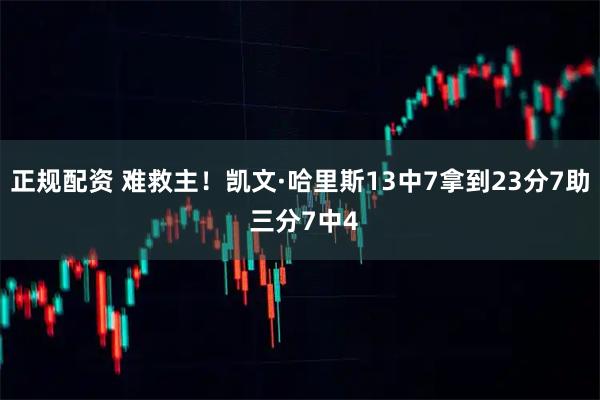 正规配资 难救主！凯文·哈里斯13中7拿到23分7助 三分7中4